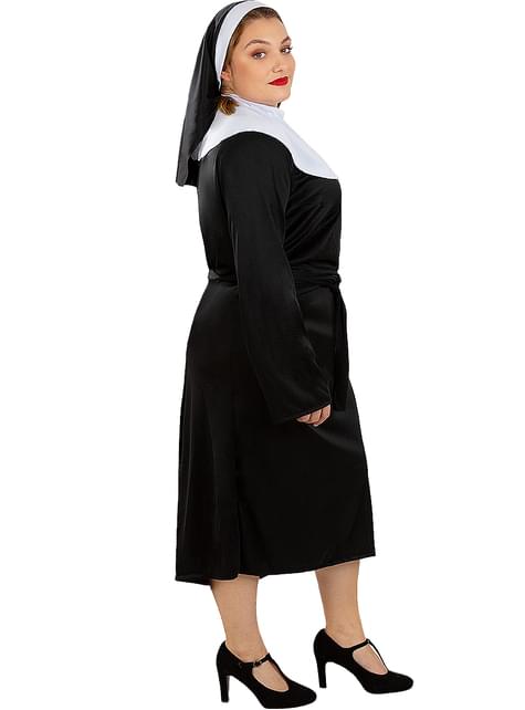 Disfraz de monja con cruz talla grande - Funiglobal | Funidelia