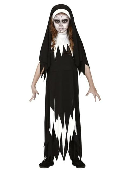 Disfraz de monja zombie para niña - Guirca | Funidelia