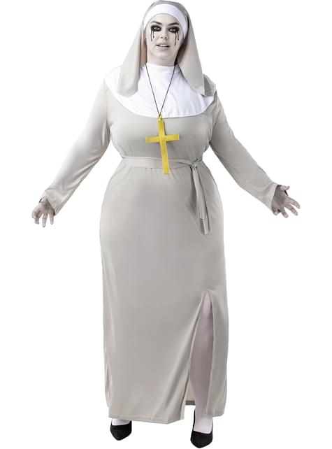 Disfraz de monja zombie para mujer talla grande - Funiglobal | Funidelia