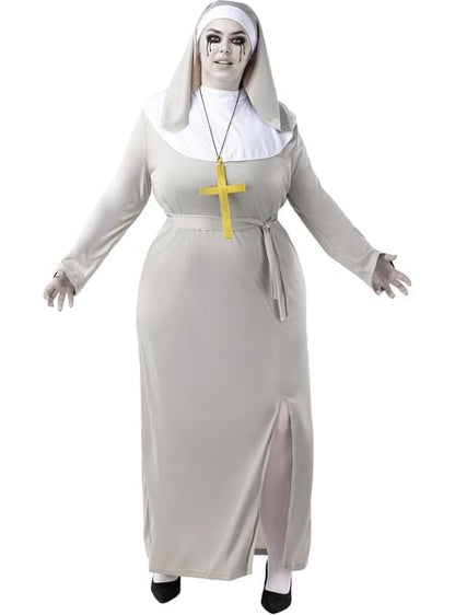 Disfraz de monja zombie para mujer talla grande - Funiglobal | Funidelia