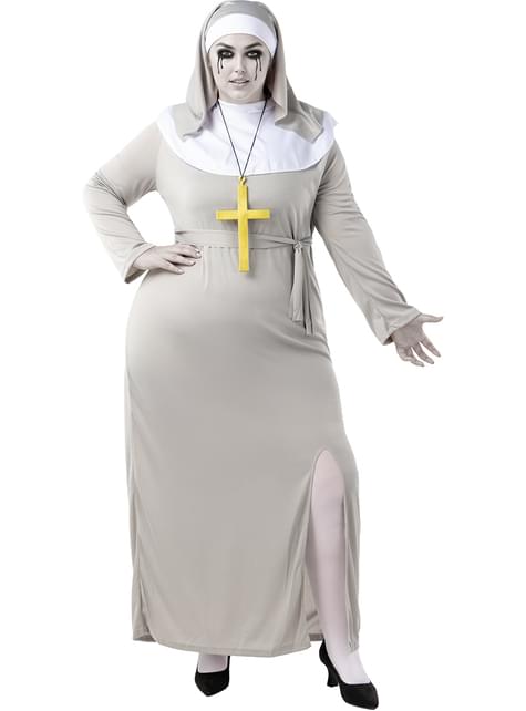 Disfraz de monja zombie para mujer talla grande - Funiglobal | Funidelia