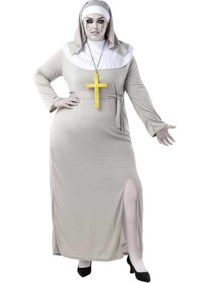Disfraz de monja zombie para mujer talla grande - Funiglobal | Funidelia