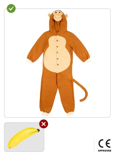 Disfraz de mono onesie para niños - Funiglobal | Funidelia