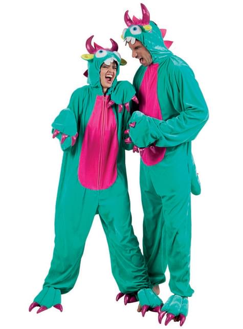 Disfraz de monstruito verde para adulto