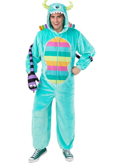 Disfraz de monstruo colorido para adulto