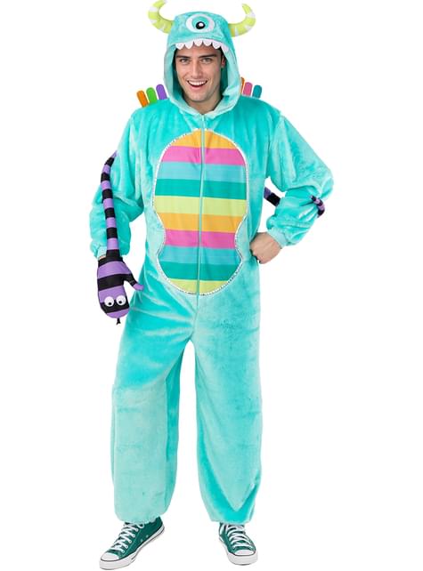 Disfraz de monstruo colorido para adulto