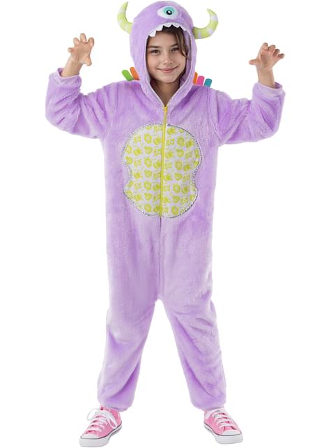 Disfraz de monstruo colorido para niña