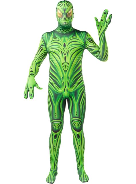 Disfraz de monstruo extraterrestre segunda piel para hombre