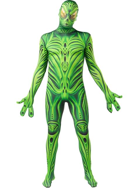 Disfraz de monstruo extraterrestre segunda piel para hombre