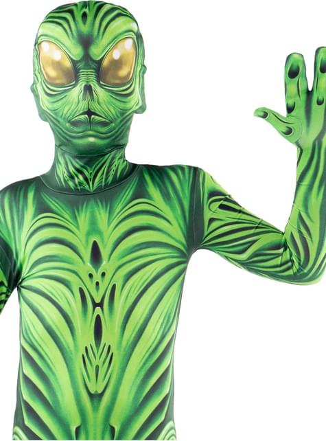 Disfraz de monstruo extraterrestre segunda piel para niño