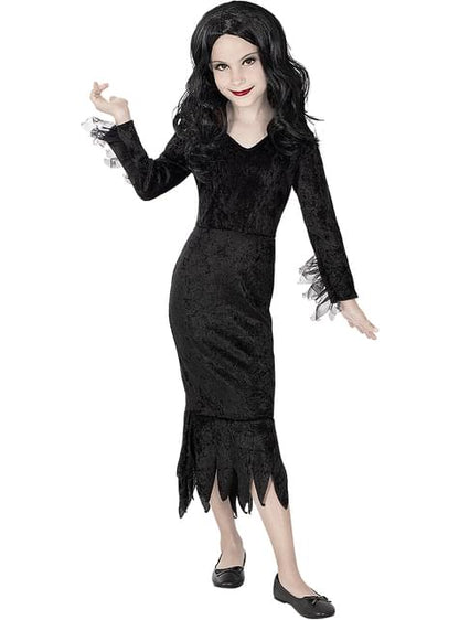 Disfraz de Morticia Addams para niña - La Familia Addams - Funiglobal | Funidelia
