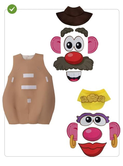 Disfraz de Mr Mrs Potato para adulto - Funiglobal | Funidelia