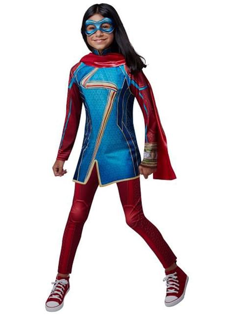 Disfraz de Ms Marvel para niña - Rubies UK | Funidelia
