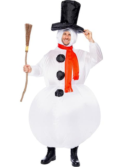 Disfraz de muñeco de nieve hinchable para adulto - Funiglobal | Funidelia