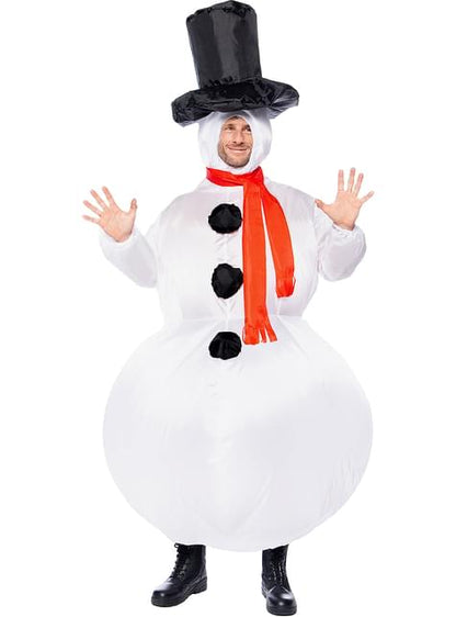 Disfraz de muñeco de nieve hinchable para adulto - Funiglobal | Funidelia