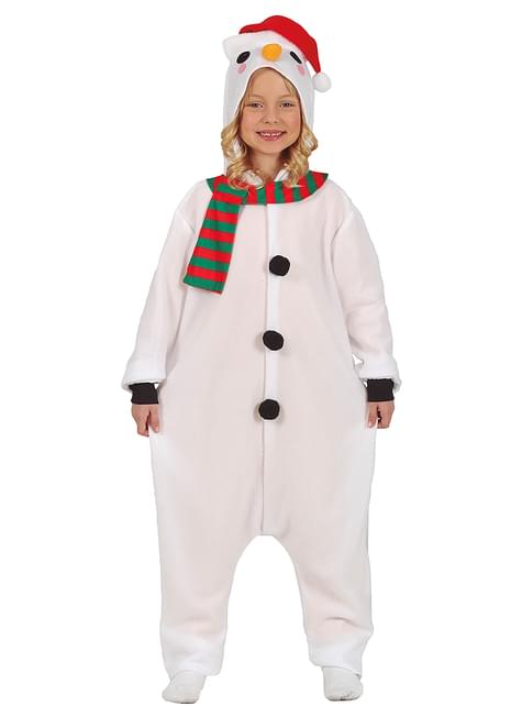 Disfraz de muñeco de nieve onesie infantil