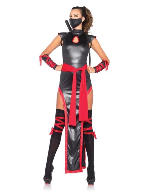 Disfraz de ninja de las sombras para mujer
