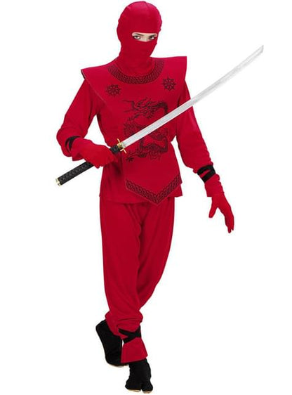 Disfraz de ninja dragón rojo para niño