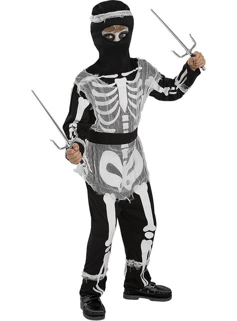 Disfraz de Ninja esqueleto zombie para niño - Funiglobal | Funidelia