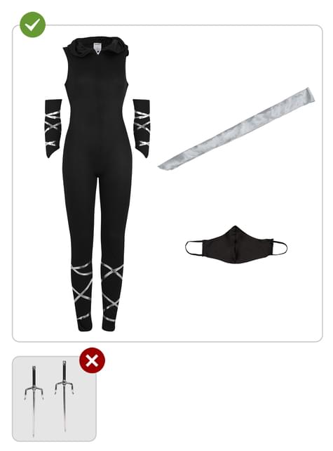 Disfraz de Ninja para mujer - Funiglobal | Funidelia