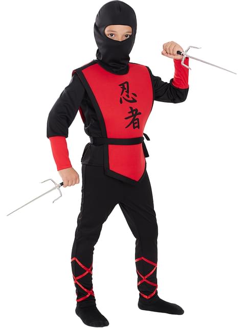 Disfraz de Ninja rojo para niño - Funiglobal | Funidelia