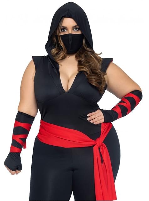 Disfraz de ninja sexy para mujer talla grande - Leg Avenue | Funidelia