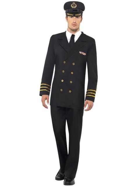 Disfraz de oficial de la marina para hombre