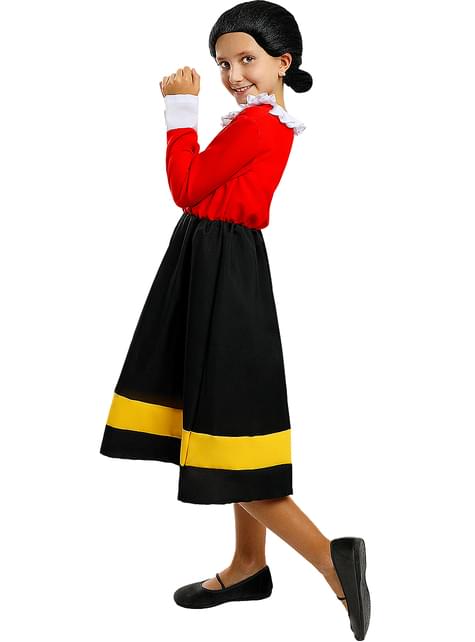 Disfraz de Olivia para niña - Popeye - Funiglobal | Funidelia