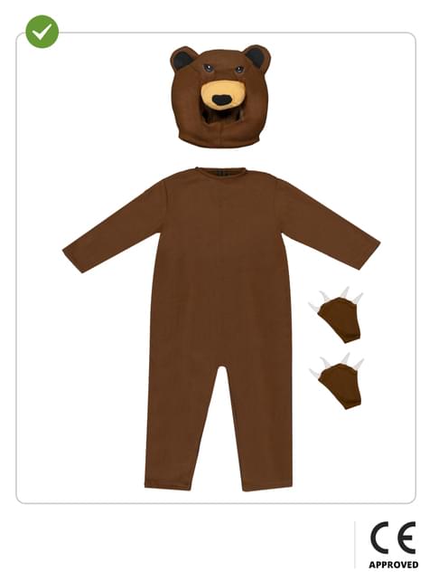 Disfraz de oso pardo para niños - Funiglobal | Funidelia