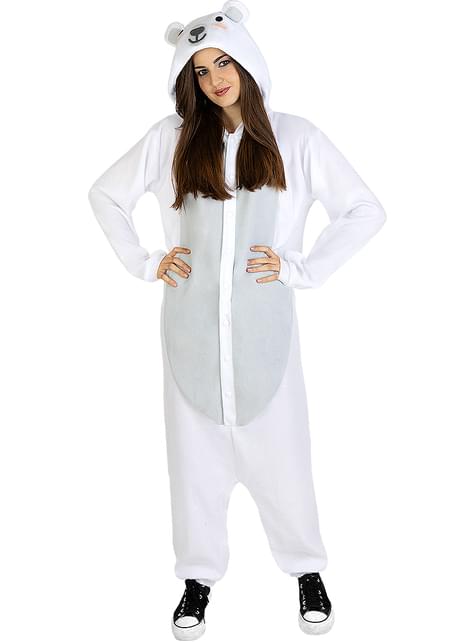 Disfraz de oso polar onesie para adulto - Funiglobal | Funidelia