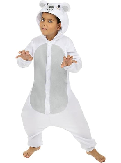 Disfraz de oso polar onesie para niños - Funiglobal | Funidelia