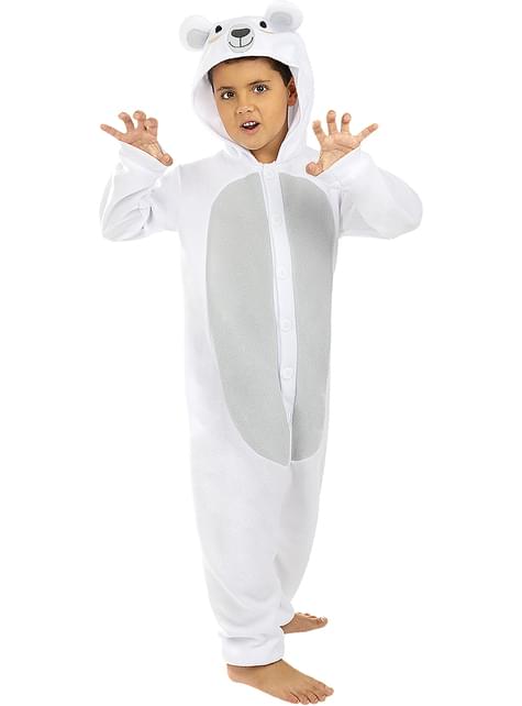 Disfraz de oso polar onesie para niños - Funiglobal | Funidelia
