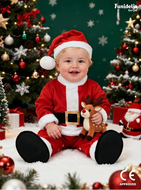 Disfraz de Papá Noel Deluxe para bebé - Funiglobal | Funidelia