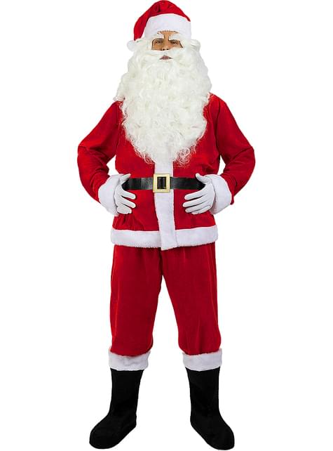 Disfraz de Papá Noel Deluxe para hombre - Funiglobal | Funidelia