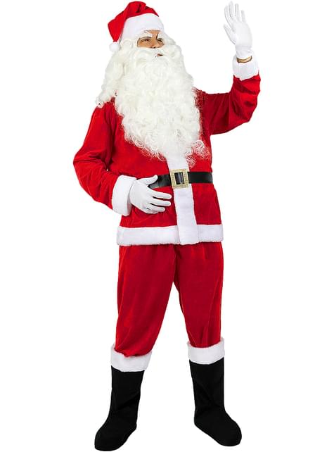 Disfraz de Papá Noel Deluxe para hombre - Funiglobal | Funidelia