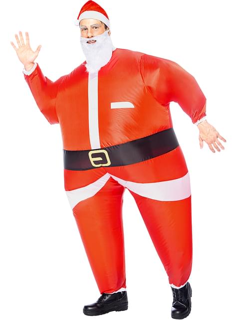 Disfraz de Papá Noel hinchable para adulto - Funiglobal | Funidelia