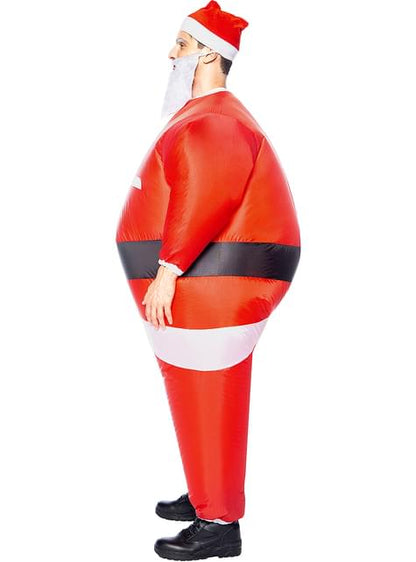 Disfraz de Papá Noel hinchable para adulto - Funiglobal | Funidelia