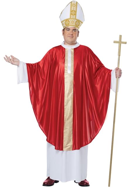 Disfraz de Papa para hombre talla grande - California Costumes | Funidelia