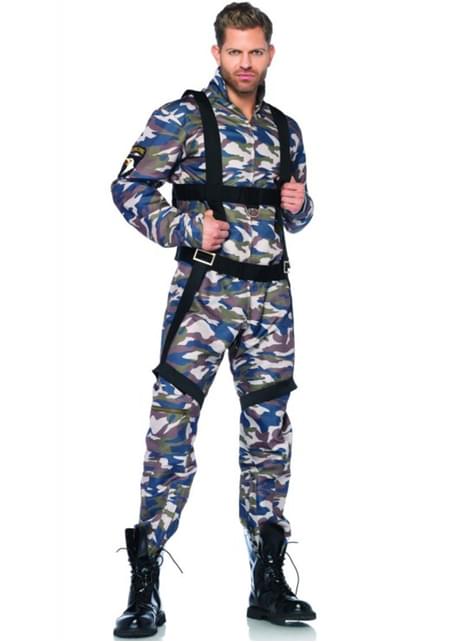 Disfraz de paracaidista para hombre