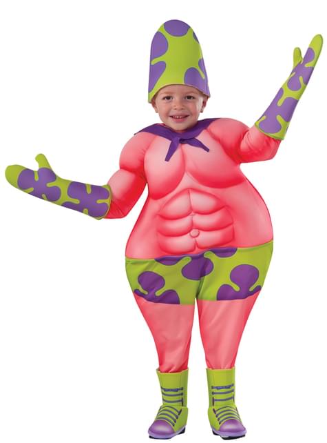 Disfraz de Patricio Bob Esponja la película musculoso para bebé - Rubies USA | Funidelia