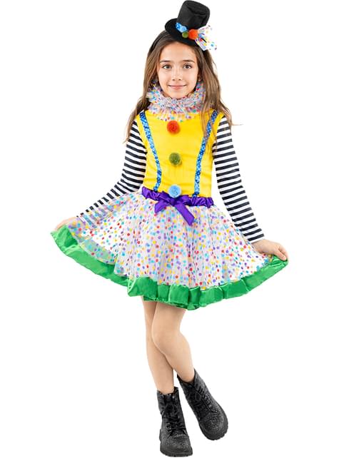 Disfraz de payaso Deluxe para niña - Funiglobal | Funidelia