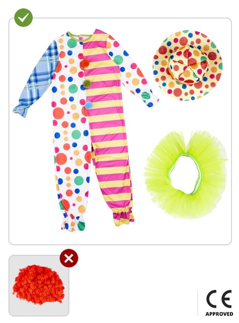Disfraz de payaso Deluxe para niño - Funiglobal | Funidelia