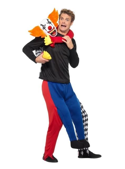 Disfraz de payaso secuestrador a hombros para adulto