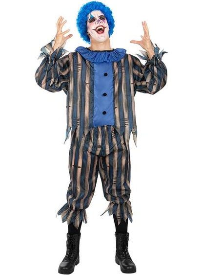 Disfraz de payaso terrorífico con peluca para hombre - Funiglobal | Funidelia