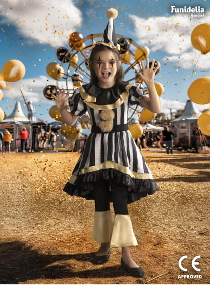 Disfraz de payaso terrorífico Deluxe para niña - Funiglobal | Funidelia