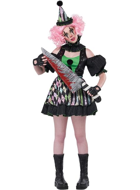 Disfraz de payaso terrorífico psicópata del circo para mujer - California Costumes | Funidelia