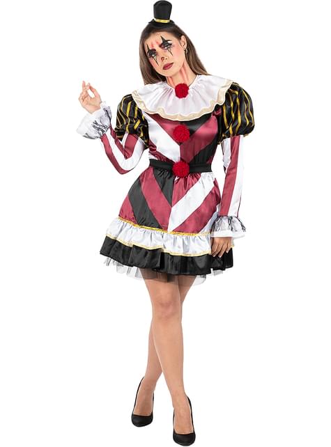 Disfraz de payaso terrorífico sexy Premium para mujer - Funiglobal | Funidelia