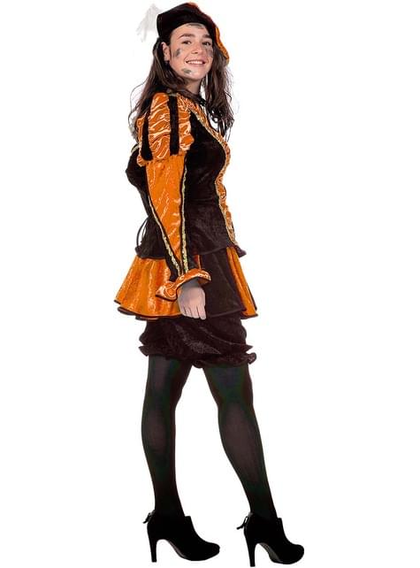 Disfraz de Pedro ayudante de San Nicolás naranja para mujer - Wilbers | Funidelia