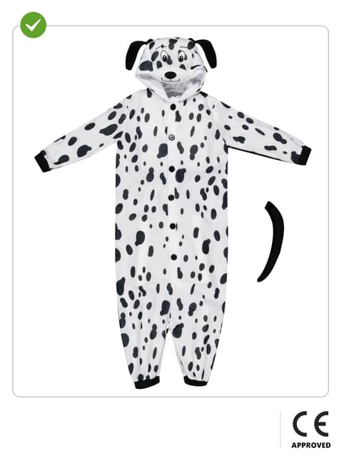 Disfraz de perro dálmata onesie para niños - Funiglobal | Funidelia