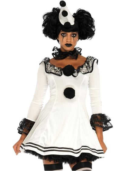 Disfraz de Pierrot elegante para mujer - Leg Avenue | Funidelia